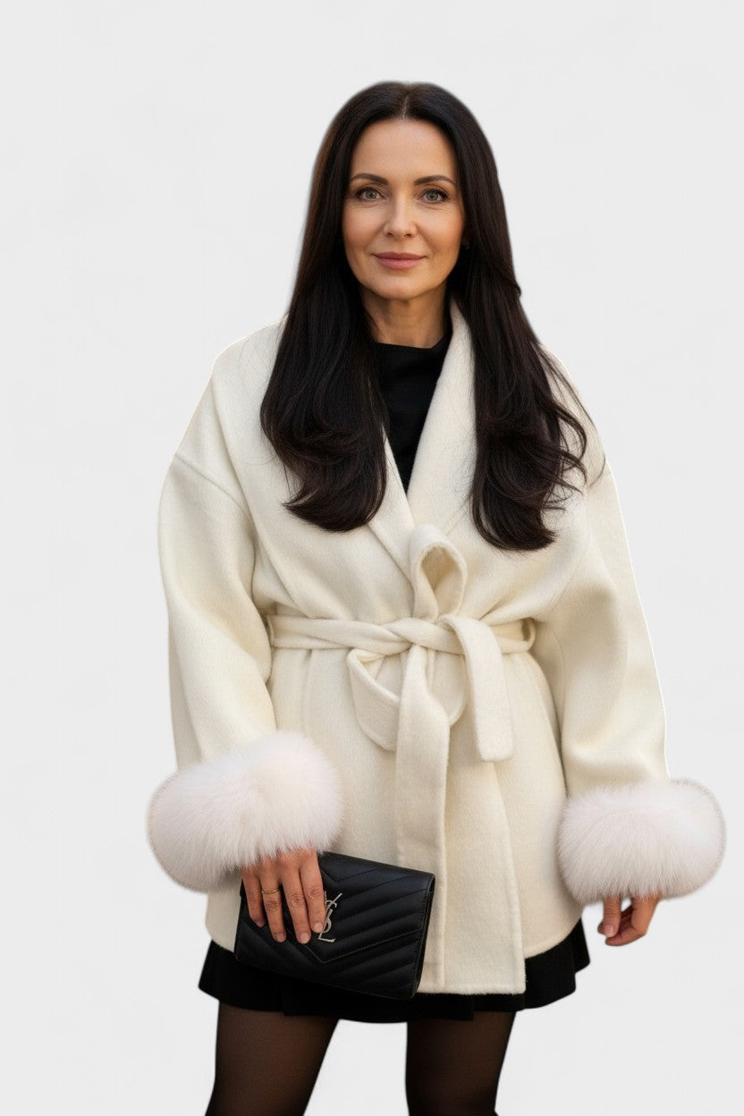 Dagmar™ | Cappotto elegante con pelliccia ecologica A minha loja