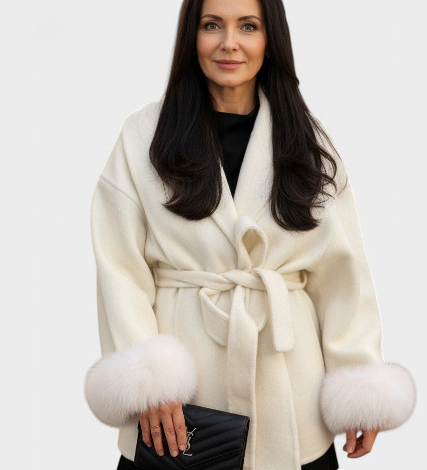 Dagmar™ | Cappotto elegante con pelliccia ecologica A minha loja
