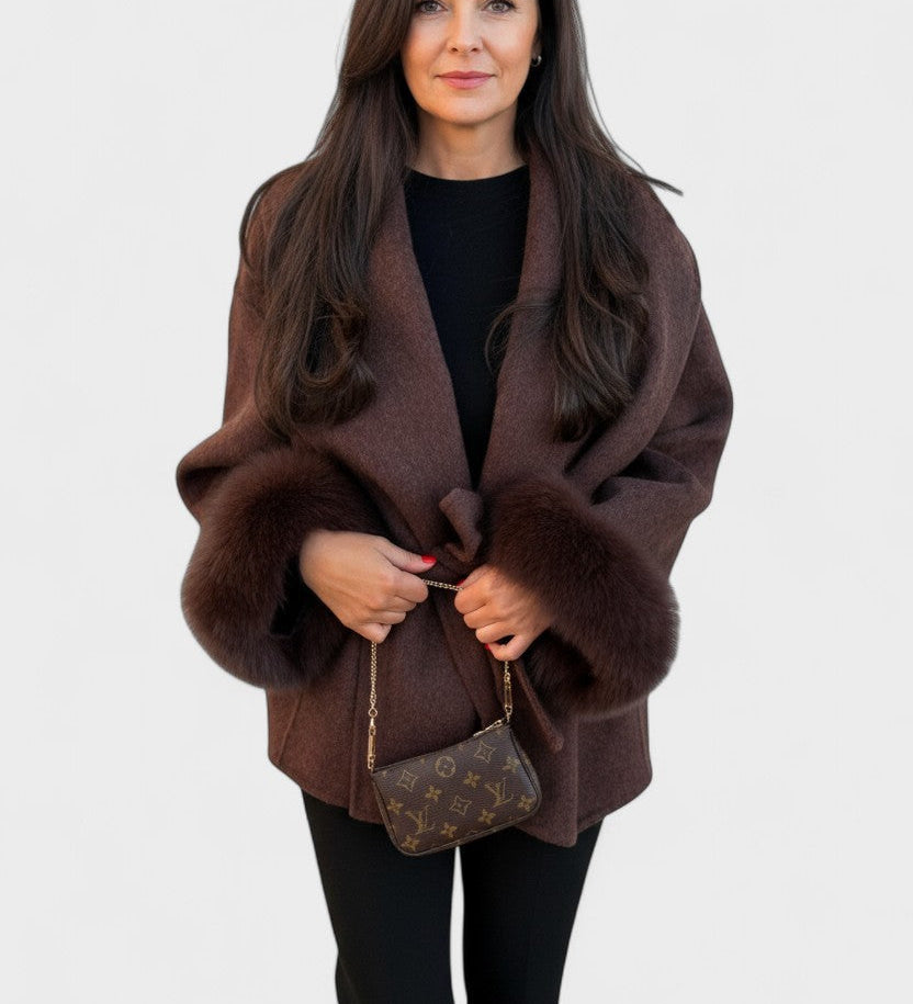 Dagmar™ | Cappotto elegante con pelliccia ecologica A minha loja