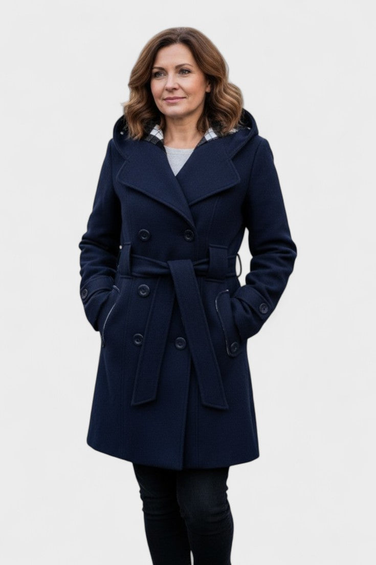 Leona™ | Cappotto elegante a doppio petto A minha loja