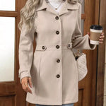 Veronika – Cappotto urbano premium con bottoni A minha loja