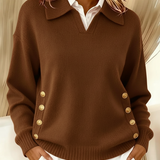VYNETTE | V-NECK SWEATER WITH COLLAR A minha loja
