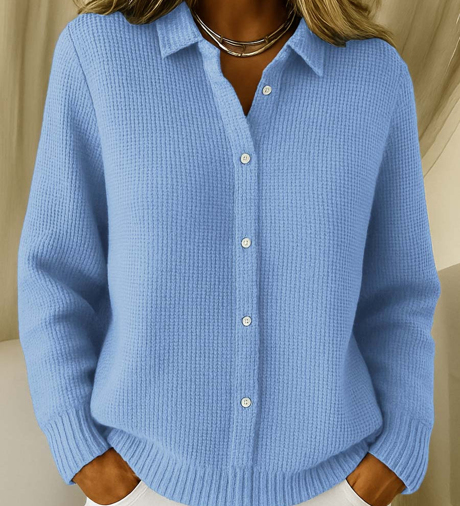Adéla – Camicia elegante da donna in maglia con bottoni A minha loja