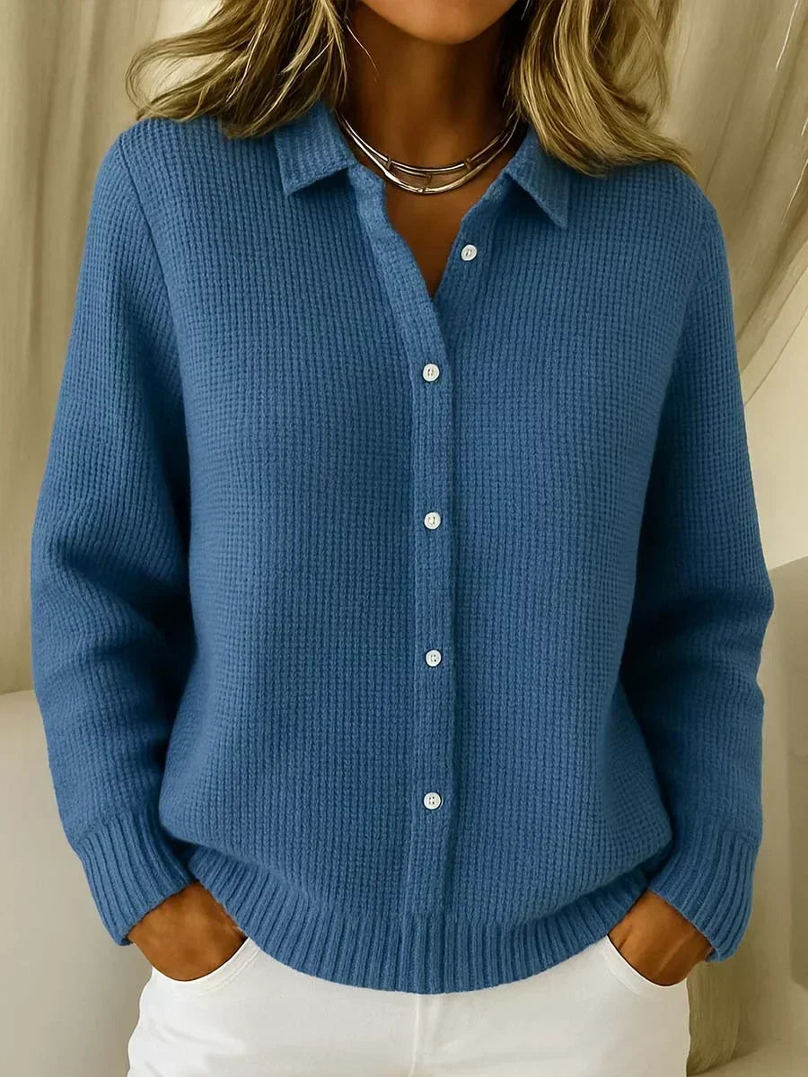 Katrina | Textured Knit Button Cardigan A minha loja