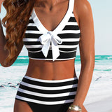 Varenna - High-Waisted Striped Bikini A minha loja