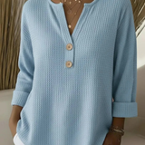 LUCINDA | HENLEY BUTTON TOP A minha loja