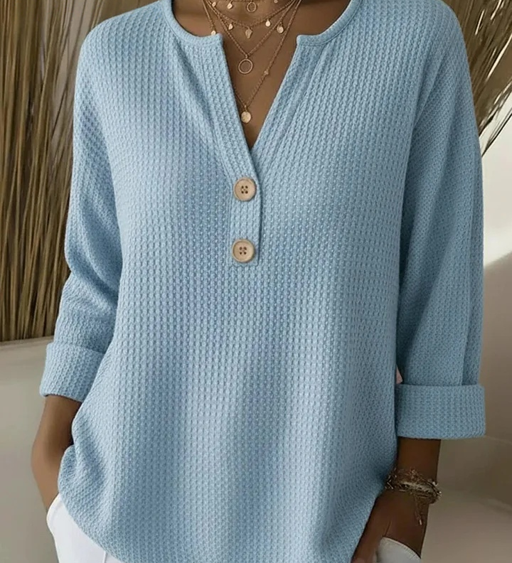 LUCINDA | HENLEY BUTTON TOP A minha loja