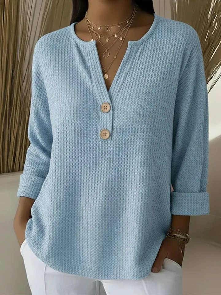 LUCINDA | HENLEY BUTTON TOP A minha loja