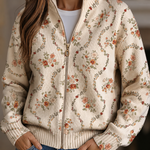 Persephone™ | Crema Stampata con Eleganti Viti Floreali A minha loja