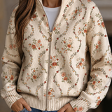 Persephone™ | Crema Stampata con Eleganti Viti Floreali A minha loja