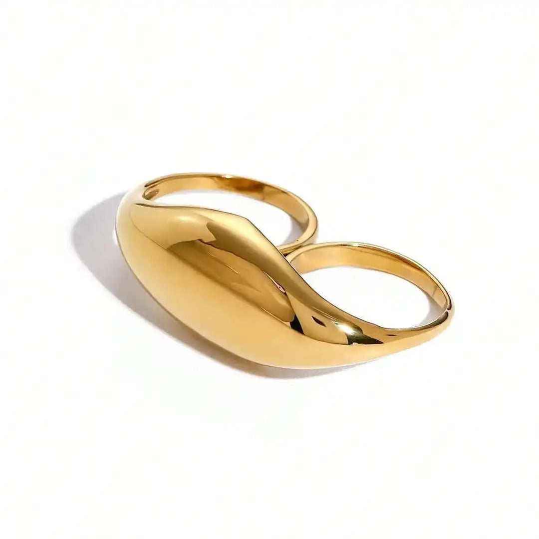 Anello Doppio in Oro Classico