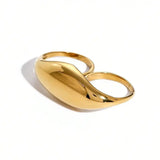 Anello Doppio in Oro Classico
