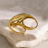 Anello Doppio in Oro Classico