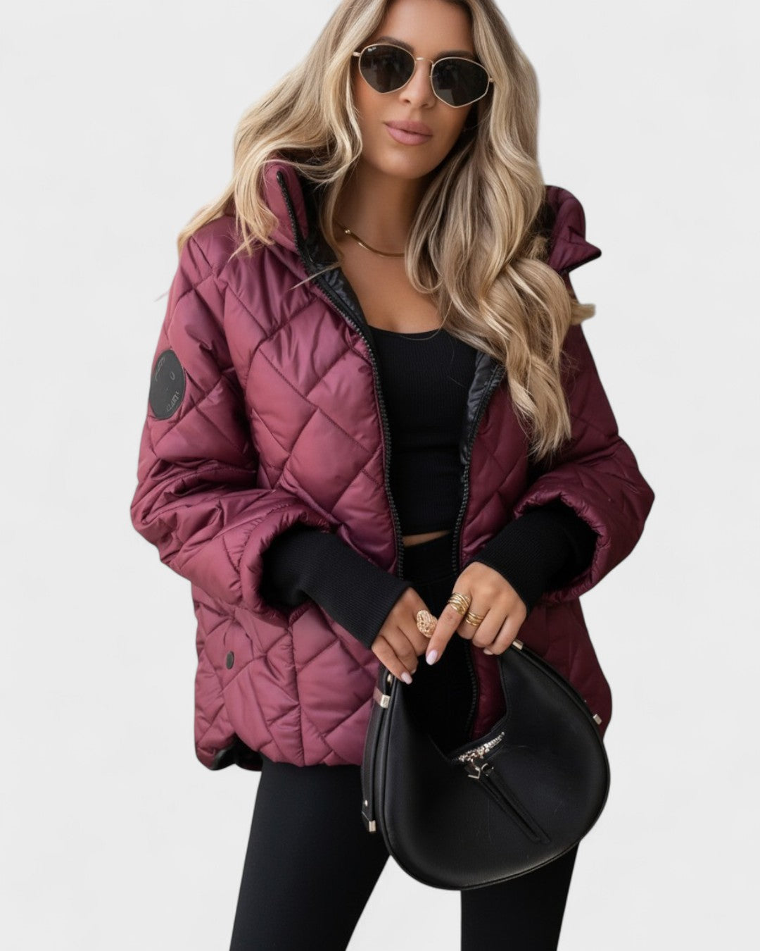 Ema™ | Giacca elegante con cappuccio A minha loja