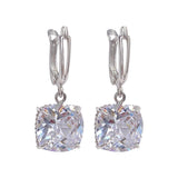 Orecchini a Goccia in Zirconia e Oro Bianco