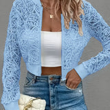 Colette | Giacca Donna Corta in Pizzo con Zip