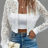 Colette | Giacca Donna Corta in Pizzo con Zip