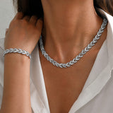 Elegante Set di Coda di Pesce in Vetro con Strass