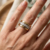 Bicolored Cubic Zirconia Ring