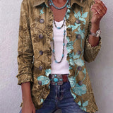 Sundara | Giacca Floreale a Righe in Stile Boho