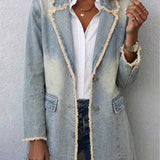 Dionne | Blazer Vintage con Bordo Grezzo