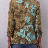 Sundara | Giacca Floreale a Righe in Stile Boho