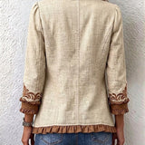 Dawncroft | Giacca Floreale Vintage con Volant