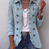 Estrella | Giacca con Volant e Motivo Paisley Vintage