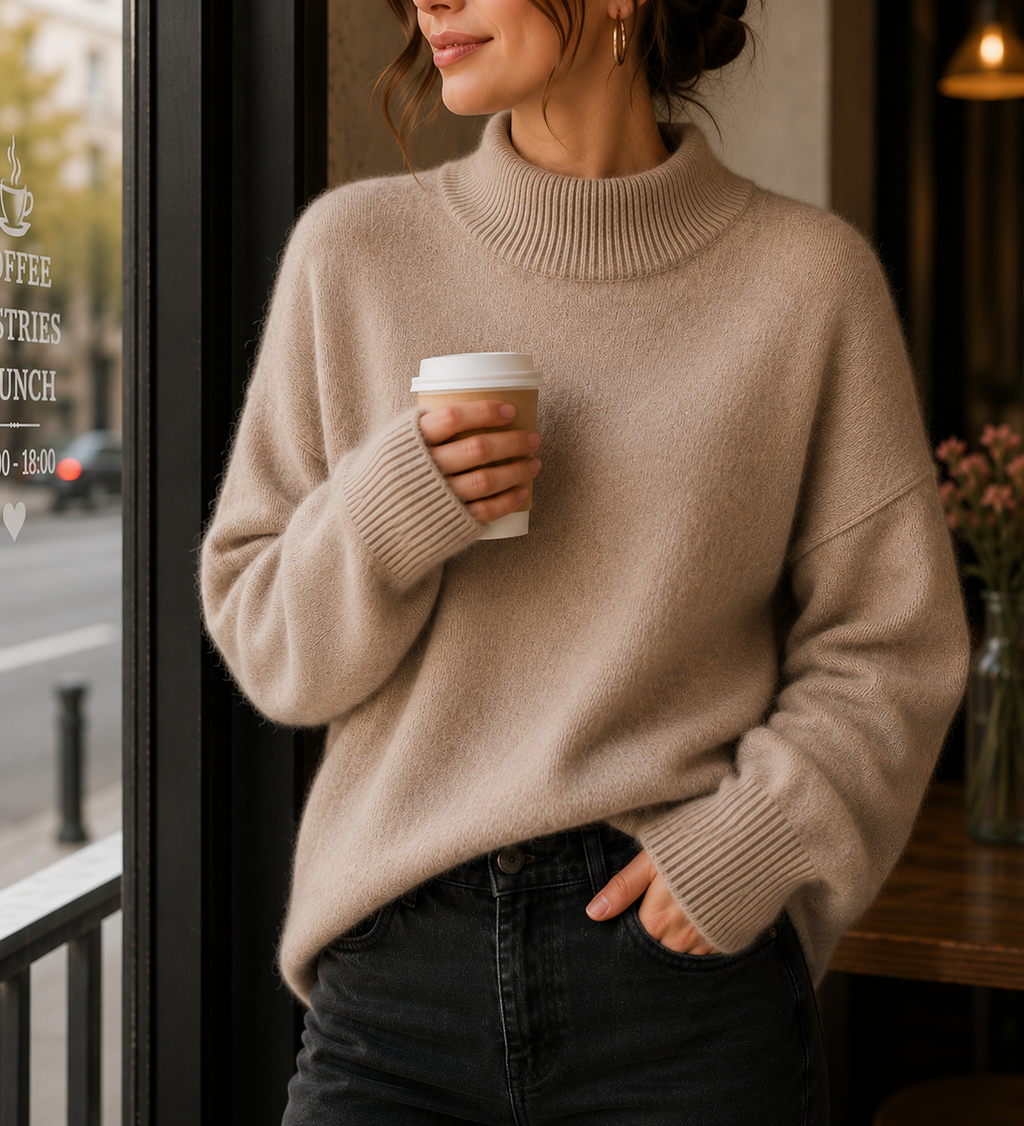 Juniper | Maglione Donna Oversize con Collo Alto