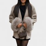 Dagmar™ | Cappotto elegante con pelliccia ecologica A minha loja