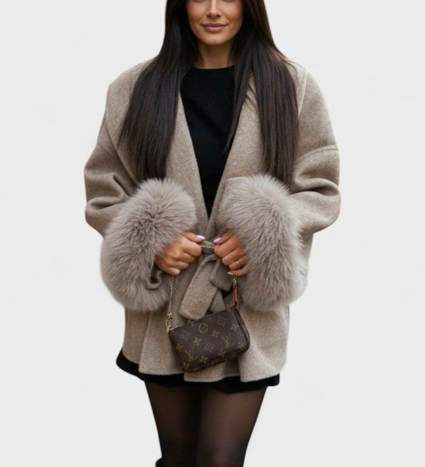 Dagmar™ | Cappotto elegante con pelliccia ecologica A minha loja