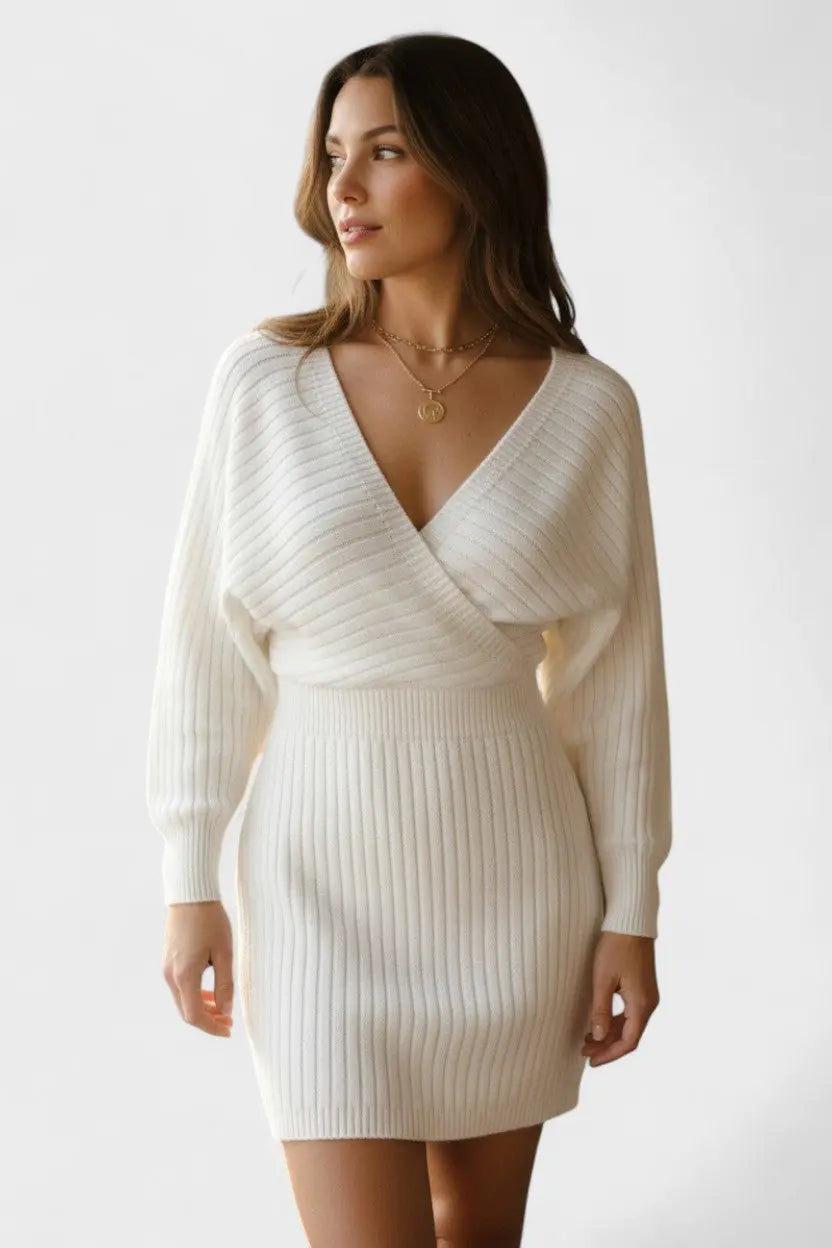 Klara™ | Abito avvolgente elegante con scollo a V A minha loja