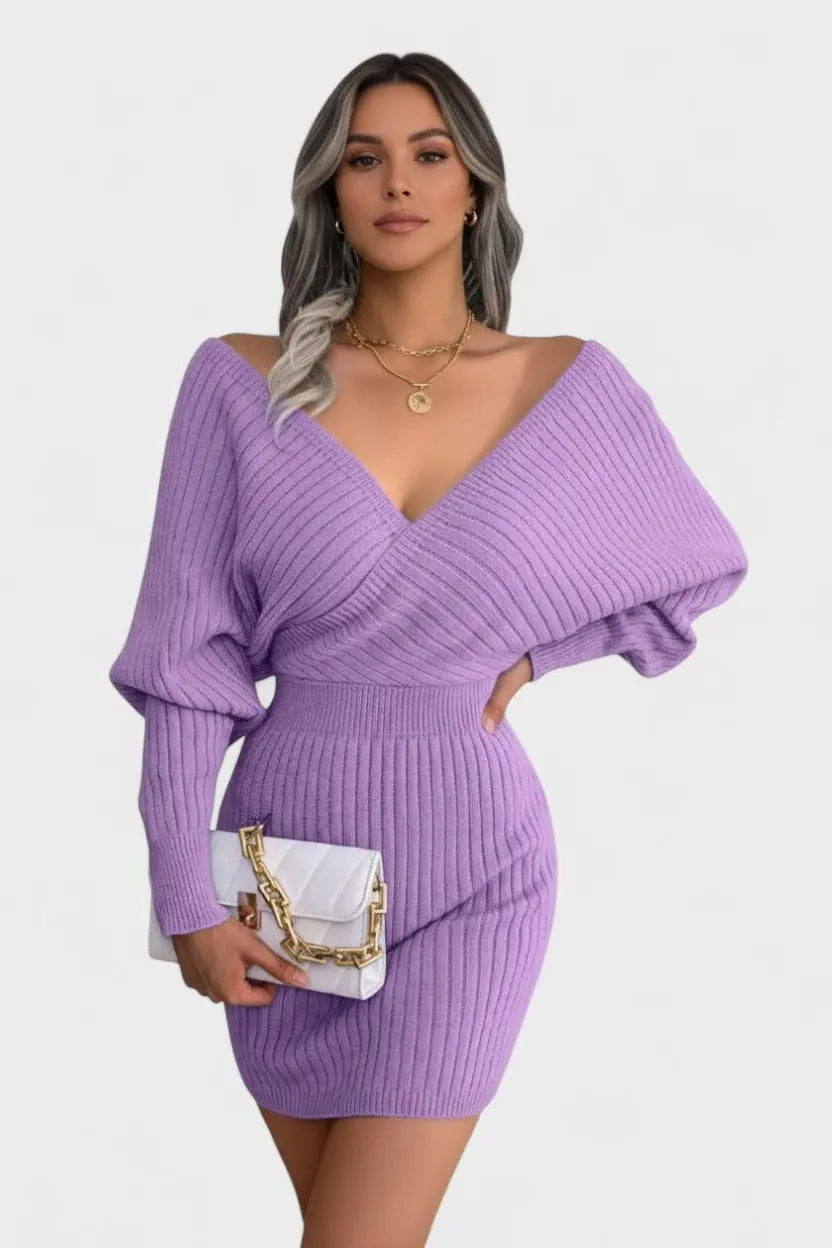 Klara™ | Abito avvolgente elegante con scollo a V A minha loja