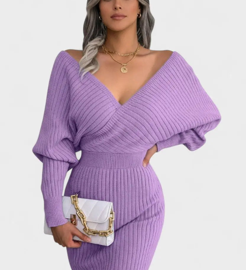 Klara™ | Abito avvolgente elegante con scollo a V A minha loja