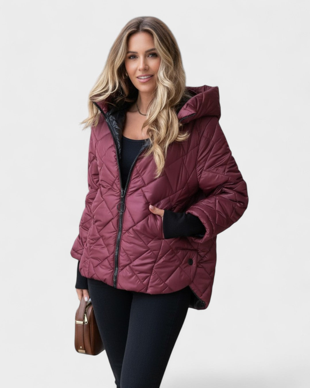 Ema™ | Giacca elegante con cappuccio A minha loja