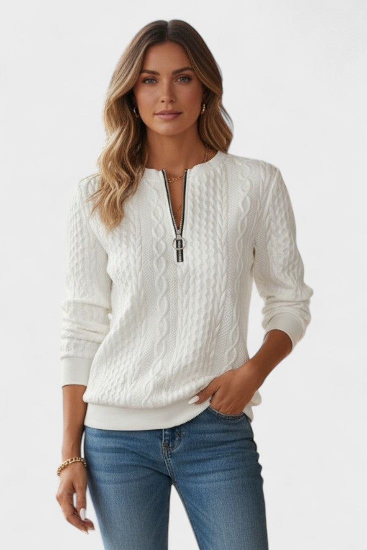 Nela™ | Maglione con zip per donne A minha loja