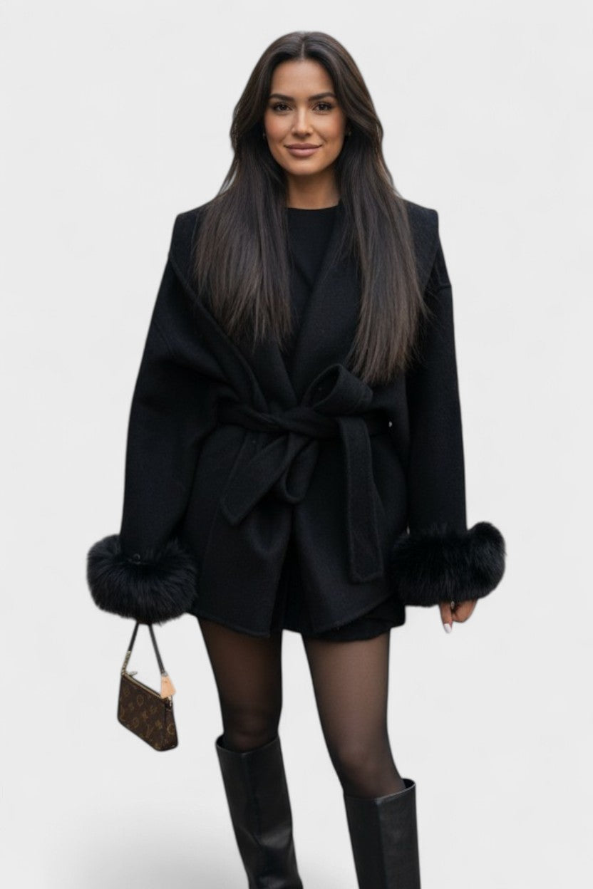Dagmar™ | Cappotto elegante con pelliccia ecologica A minha loja
