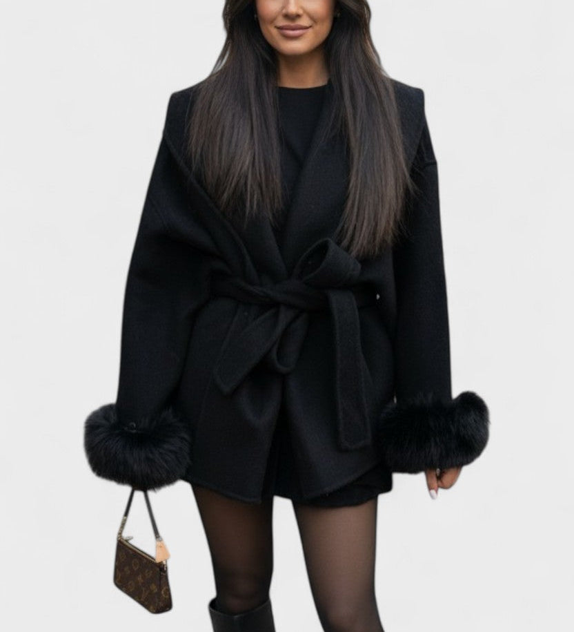 Dagmar™ | Cappotto elegante con pelliccia ecologica A minha loja