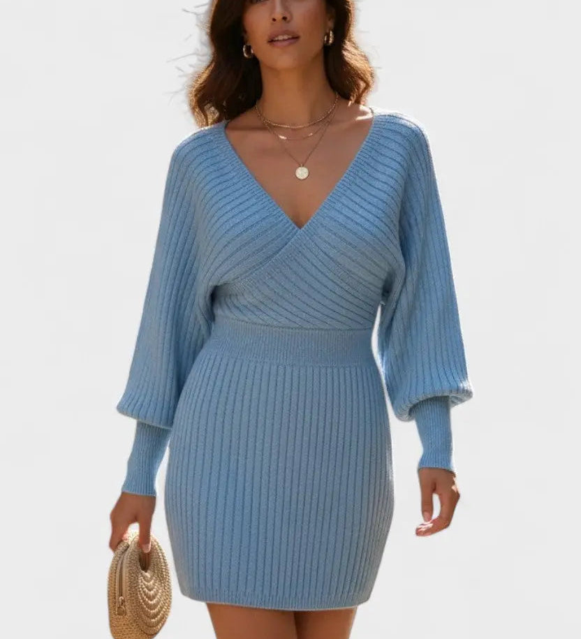 Klara™ | Abito avvolgente elegante con scollo a V A minha loja