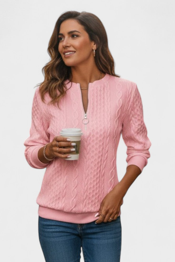 Nela™ | Maglione con zip per donne A minha loja