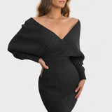 Klara™ | Abito avvolgente elegante con scollo a V A minha loja