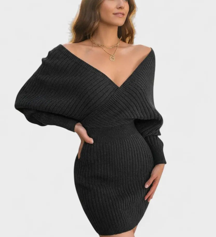 Klara™ | Abito avvolgente elegante con scollo a V A minha loja