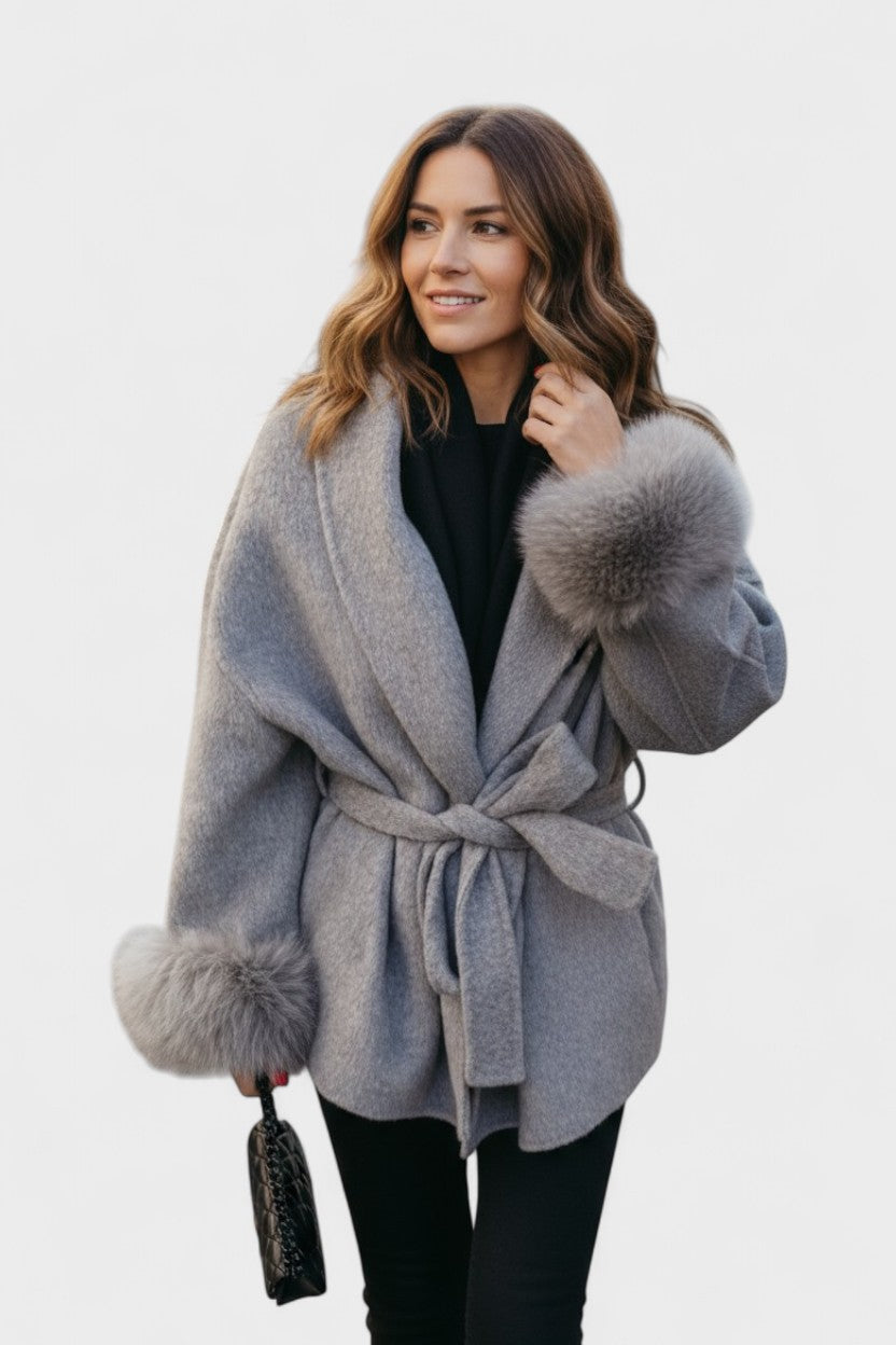 Dagmar™ | Cappotto elegante con pelliccia ecologica A minha loja