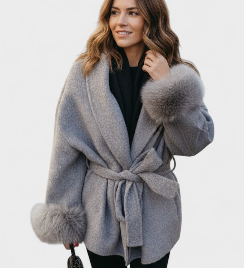 Dagmar™ | Cappotto elegante con pelliccia ecologica A minha loja