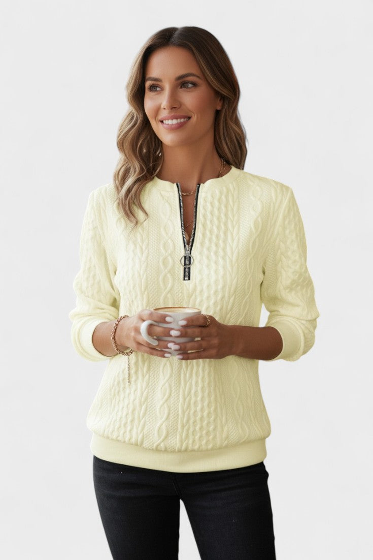 Nela™ | Maglione con zip per donne A minha loja