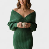 Klara™ | Abito avvolgente elegante con scollo a V A minha loja